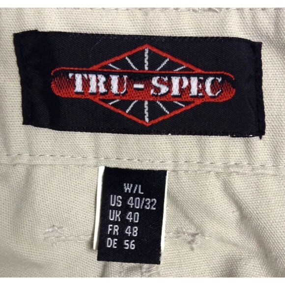 Tru Spec Tactical Pants Mn 40x32 Ivory Cargo Canvas Relaxed Work Utility Outdoor - Picture 9 of 10